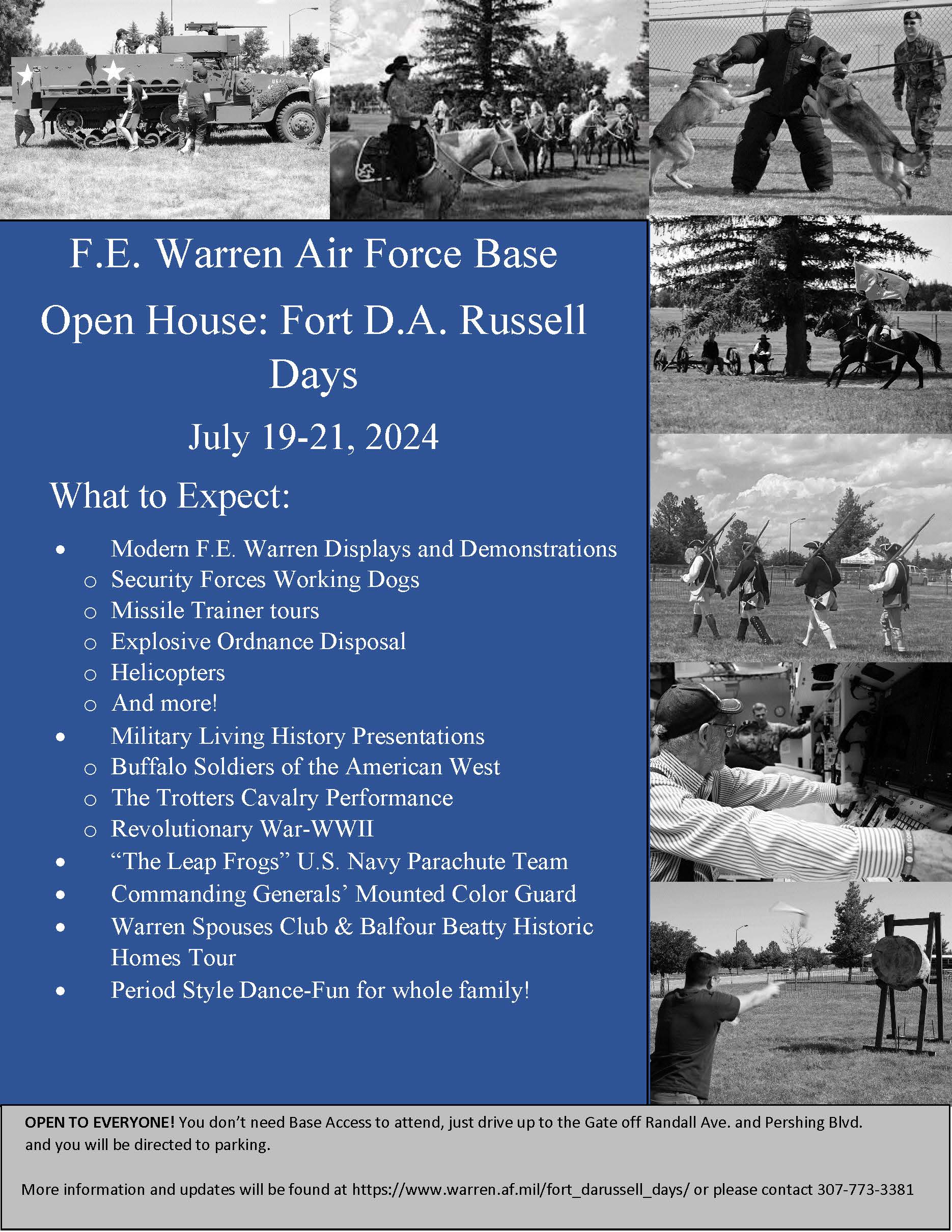 Flyer for Fort D A  Russell Days